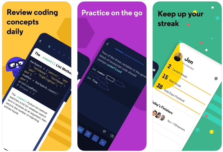 Codecademy app example