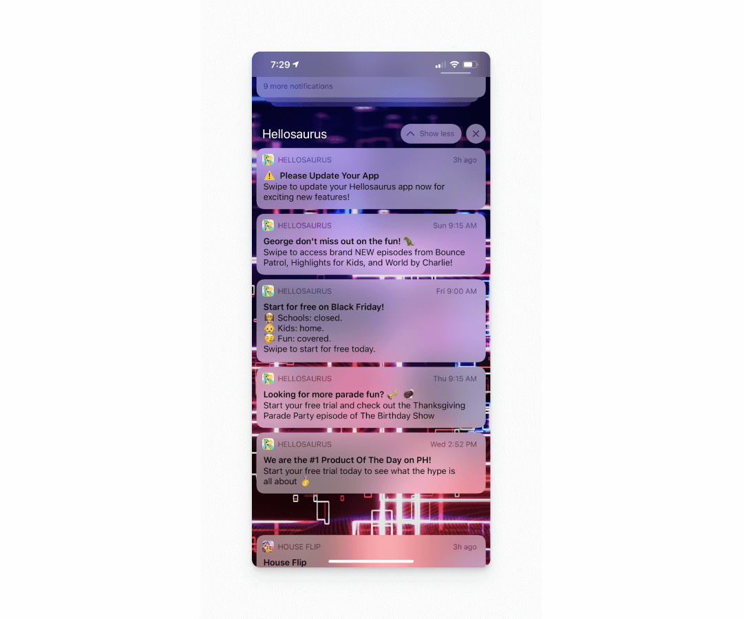 Message frequency