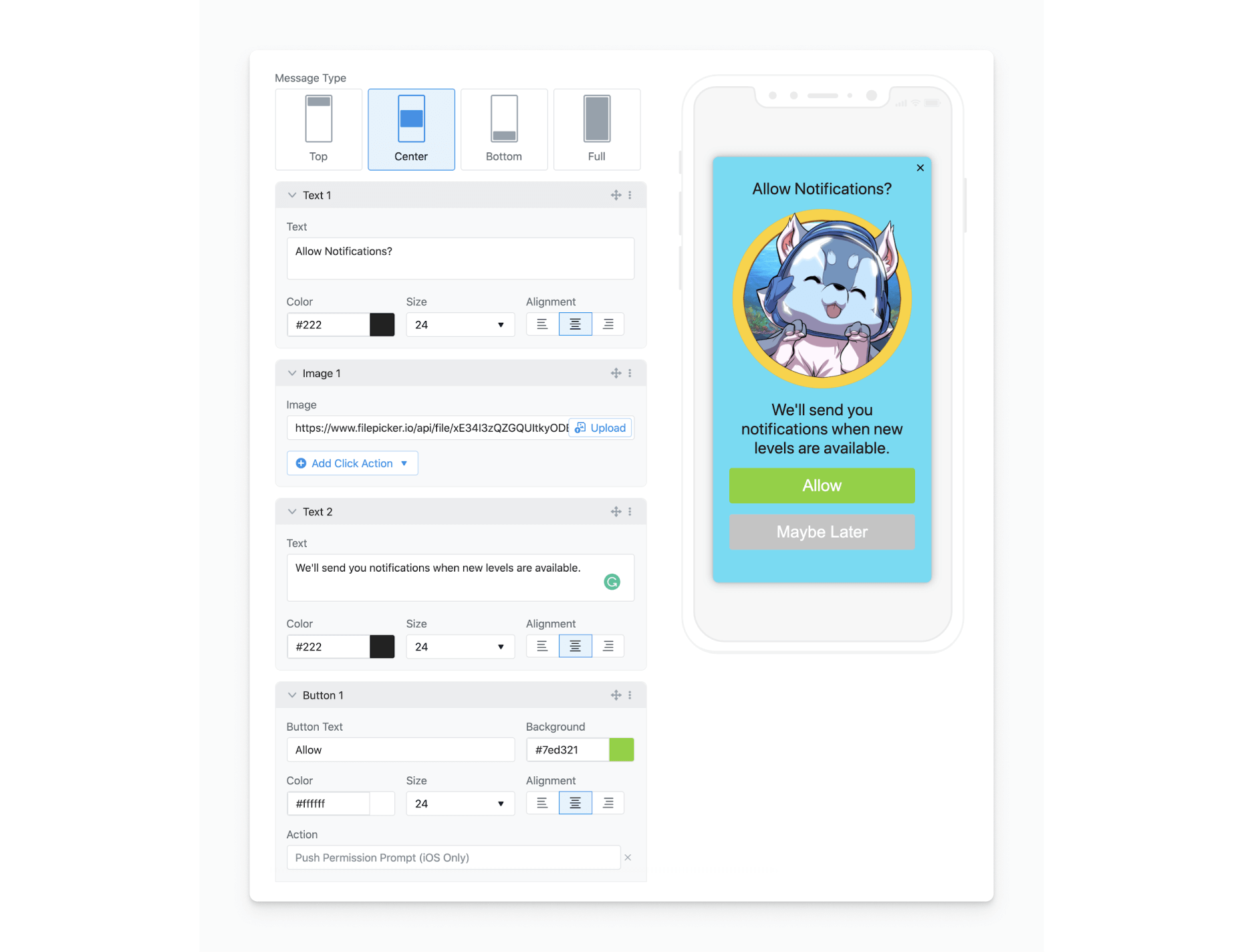 OneSignal Notification Examples 